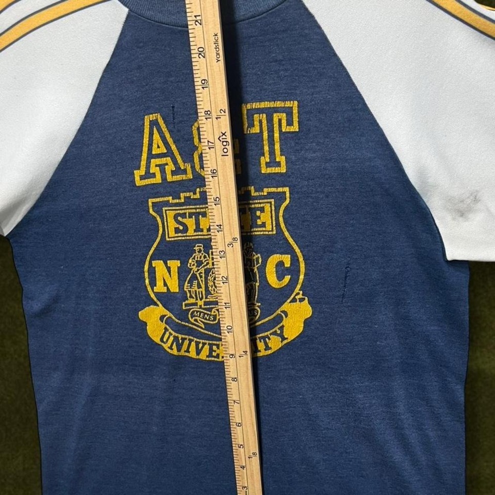 TRUE VINTAGE 1970s NC A&T State University Velva Sheen Tee size M - Picture 5 of 8